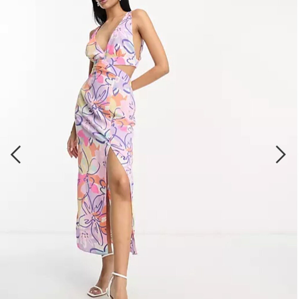ASOS DESIGN - Halter Floral Dress - Size 4 - NWT